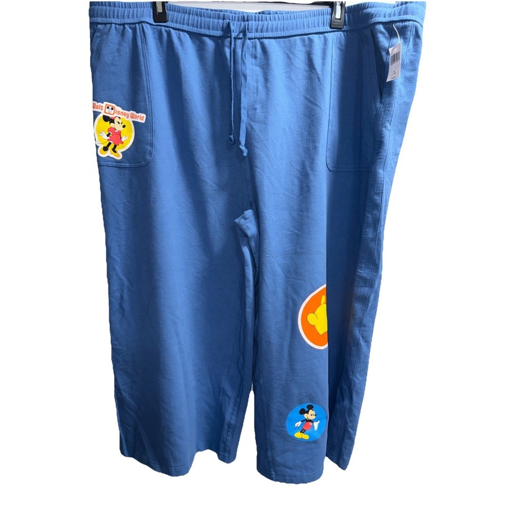 DISNEY Parks VAULT Collection MICKEY MINNIE POOH Retro SWEATPANTS 2X Plus Womens